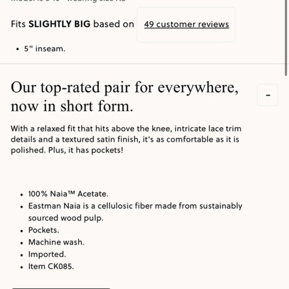 J.Crew 5" Stratus lace-trim short in textured satin - Picture 4 of 8